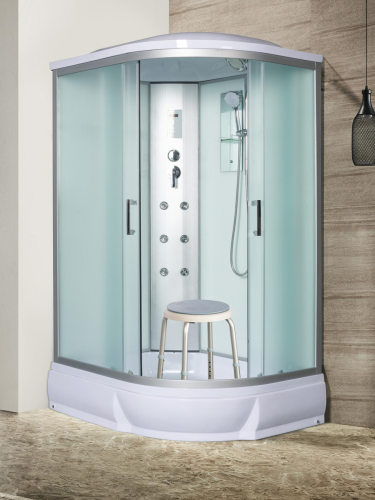 Душевая кабина River DUNAY 10000003128 120х90 асимметричная с крышей ориентация левая - фото 3