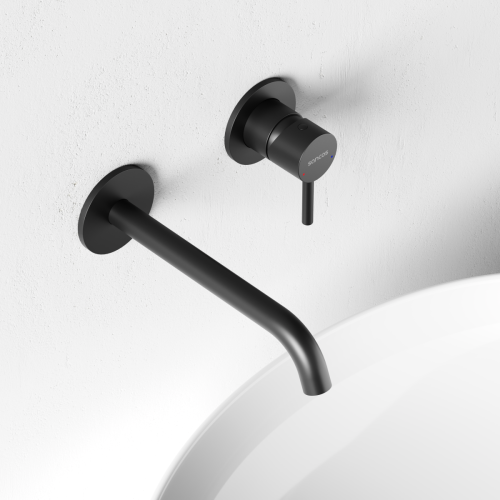 Смеситель для раковины Sancos Etna SC9004MB встраиваемый в стену черный - фото 3