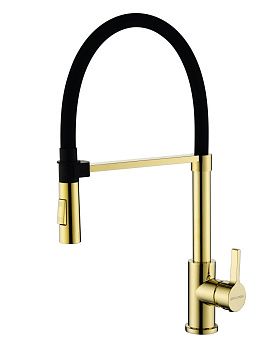 Смеситель для кухни Paulmark HALT Ha214021-G на мойку золото