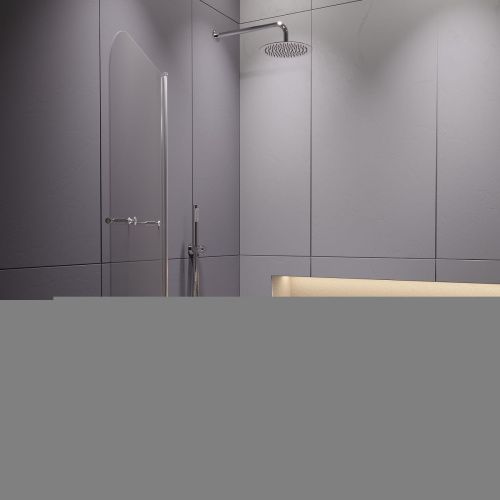 Душевая шторка на ванну RGW Screens 411111408-11 80х140 стекло прозрачное профиль хром ориентация универсальная - фото 3