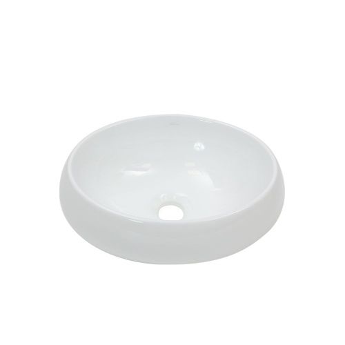 Раковина из сантехнического фарфора Melana 320303-805 40х30 накладная цвет белый без отверстий под смеситель - фото 2