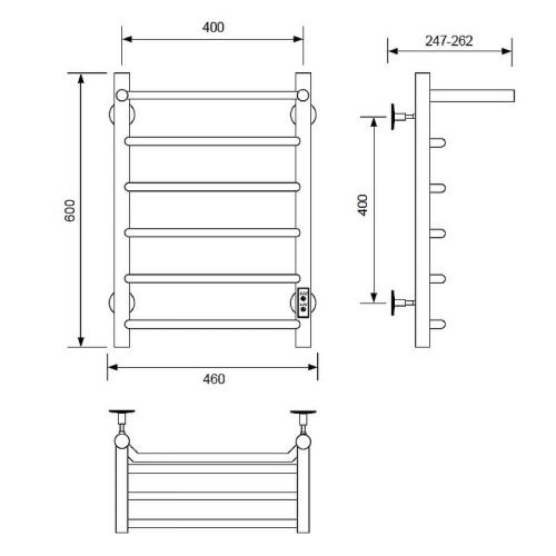 Полка в ванную комнату Migliore Cristalia 16807 - фото 2