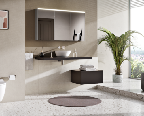 Столешница Vitra Stand 66658 120х50 подвесная цвет черный - фото 2