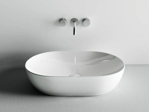 Раковина из сантехнического фарфора Ceramica Nova ELEMENT CN5009 60х40 накладная цвет белый без отверстий под смеситель - фото 4