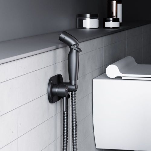 Гигиенический душ со смесителем Damixa Option 212000300 черный - фото 4