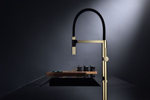 Смеситель для кухни Paulmark LEADER Le214101-G на мойку золото - фото 2