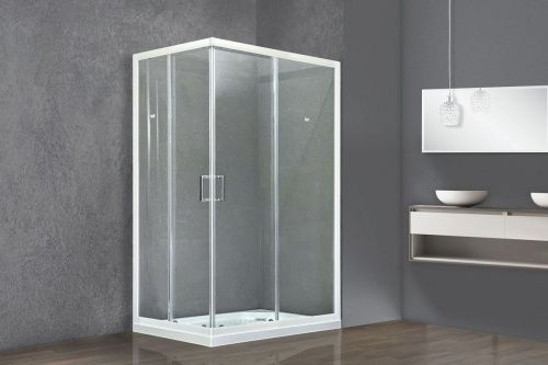 Душевой уголок Royal Bath HPD RB8115HPD-T 115х80 стекло прозрачное профиль белый без поддона