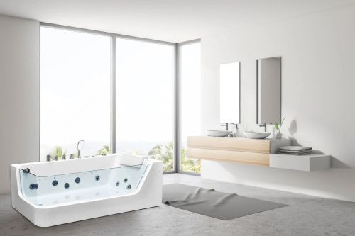 Ванна акриловая гидромассажная Cerutti SPA C-494-17R 170х80 пристенная асимметричная с ножками