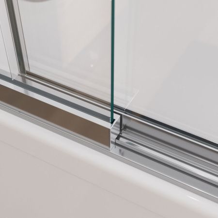 Душевая шторка на ванну Cezares SLIDER SLIDER-FIX-VF-11-90/150-C-Cr 90х150 стекло прозрачное профиль хром глянцевый ориентация универсальная