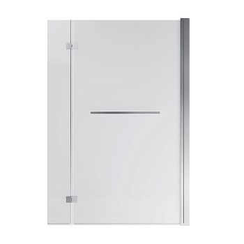 Душевая шторка на ванну Grossman GR-108 80х140 стекло прозрачное профиль хром ориентация универсальная