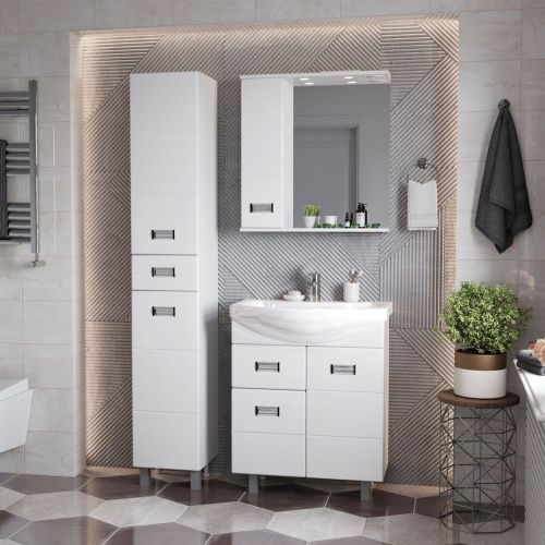 Зеркало-шкаф Onika Балтика 206701 70х70 подвесной цвет белый - фото 4