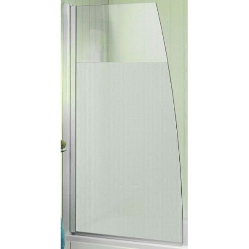 Душевая шторка на ванну Jacob Delafon Serenity E4933-GA 80х145 стекло матовое профиль хром ориентация универсальная - фото 2