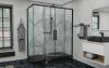 Душевой уголок AvaCan FB2-190-SB90 90х90 стекло тонированное профиль черный без поддона