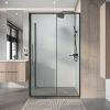 Душевой уголок Niagara Nova NG-34-13AGR-A100GR-34 130х100 стекло прозрачное профиль графит без поддона