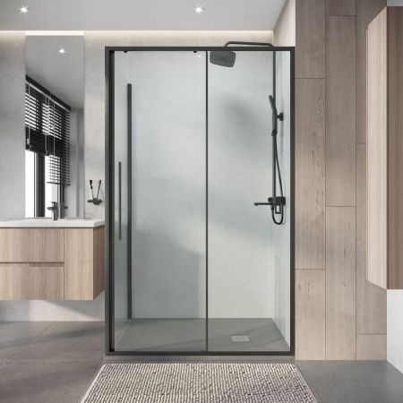 Душевой уголок Niagara Nova NG-34-13AGR-A100GR-34 130х100 стекло прозрачное профиль графит без поддона