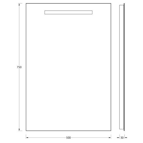 Зеркало Evoform Lumline BY 2001 50х80 подвесное - фото 2