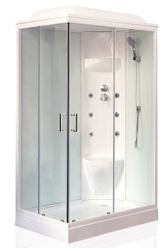 Душевая кабина Royal Bath НР RB8120HP7-WT-R 120х80 прямоугольная с крышей ориентация правая