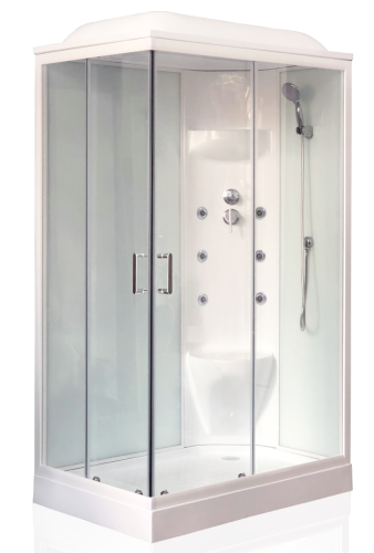 Душевая кабина Royal Bath НР RB8120HP7-WT-R 120х80 прямоугольная с крышей ориентация правая