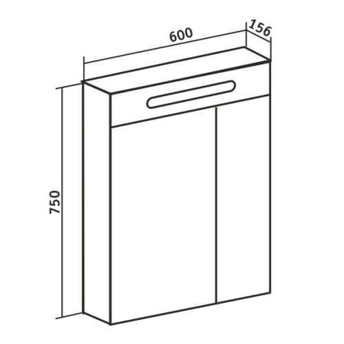 Зеркало-шкаф Runo Парма 00000001147 60х80 подвесной цвет белый - фото 5