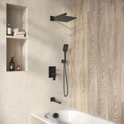 Душевая система Grossman Style 501.K35.05.210 встраиваемая в стену цвет черный - фото 3