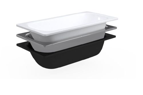 Ванна стальная ВИЗ Reimar R-76901 170х70 пристенная прямоугольная с ножками - фото 5