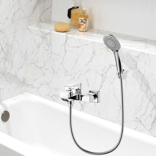 Смеситель для ванны WesnaArt Briz BRI20-310 настенный хром - фото 3