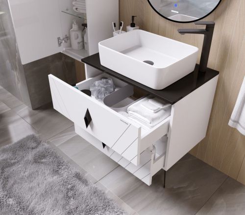 Столешница Grossman Вива 507003 70х50 накладная цвет черный - фото 5