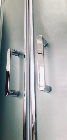 Душевой уголок Royal Bath HK RB100HK-C-CH 100х100 стекло рифленое профиль хром с поддоном