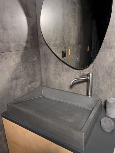 Раковина из искусственного камня Uperwood Mariana 291020217 60х40 накладная цвет серый - фото 5