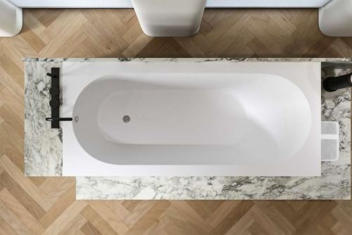 Ванна из искусственного камня Holbi ORION 1.01.007.11.1 170х75 встраиваемая прямоугольная с ножками - фото 2