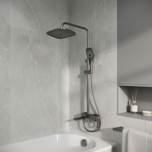 Душевая стойка Grossman Pragma 500.K35.03.420 настенная цвет черный - фото 3