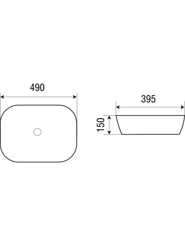 Раковина из сантехнического фаянса WeltWasser WW SK 10000003846 50х40 подвесная цвет белый без отверстий под смеситель - фото 2