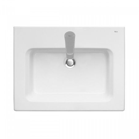 Раковина из сантехнического фарфора Roca The Gap 73279A8000 60х50 накладная цвет белый