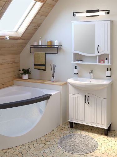 Зеркало-шкаф Runo Марсель 00-00001202 60х80 подвесной цвет бежевый - фото 3