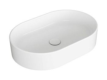 Раковина из сантехнического фаянса Simas FO 02 bia 60х40 накладная цвет белый