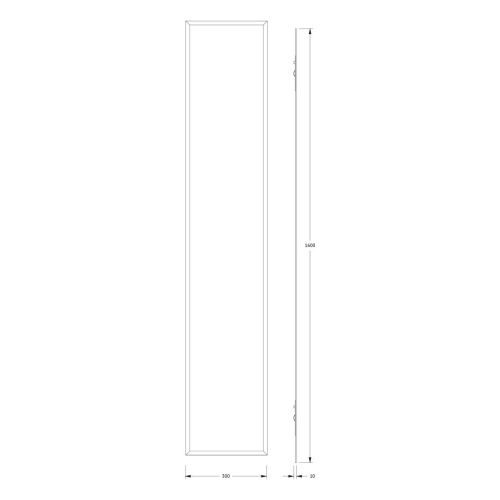 Зеркало Evoform Comfort BY 0953 30х160 подвесное - фото 2