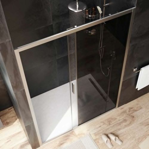 Душевая дверь Am.Pm Gem W90G-140-1-195MG 140х195 стекло прозрачное профиль хром - фото 3