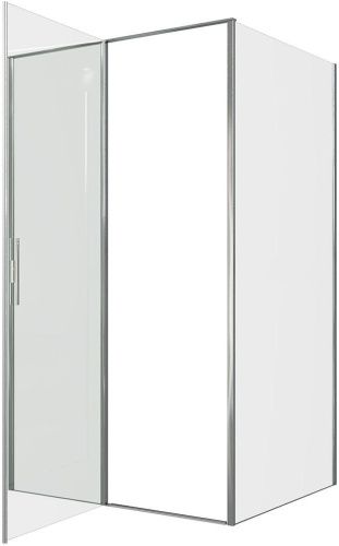 Душевой уголок Allen Brau Priority 3.31031.00 + 3.31040.00 120х80 стекло прозрачное профиль хром без поддона - фото 4