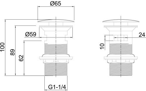 Донный клапан для раковины Allen Brau Priority 5.31023-GB золото - фото 2