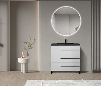 Тумба с раковиной Parly Bella Bella-T90 90х50 подвесная цвет белый