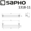 Полотенцедержатель Sapho DIAMOND 1318-11