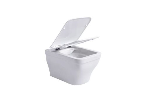 Унитаз подвесной Aquatek АМАДЕО AQ1163-00 белый с сиденьем микролифт безободковый каскадный смыв - фото 4