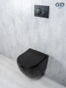 Унитаз подвесной Gid Tornado 62261Y черный с сиденьем микролифт безободковый смыв торнадо