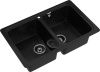 Кухонная мойка Granfest Standart S-780K черный 80х50 цвет черный поверхность матовая