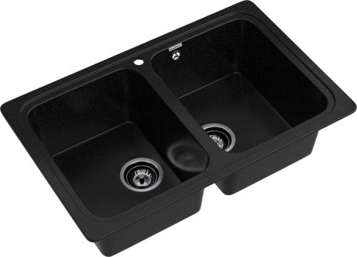 Кухонная мойка Granfest Standart S-780K черный 80х50 цвет черный поверхность матовая - фото 2