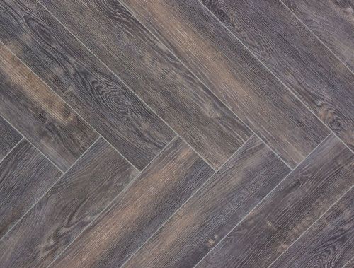 SPC ламинат CronaFloor Herringbone Дуб Бордо H006 Т070826 толщина 0,45 см 42 класс 640х128 - фото 2