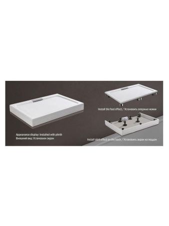 Душевой поддон из искусственного камня WeltWasser WW TR 10000004383 140х80