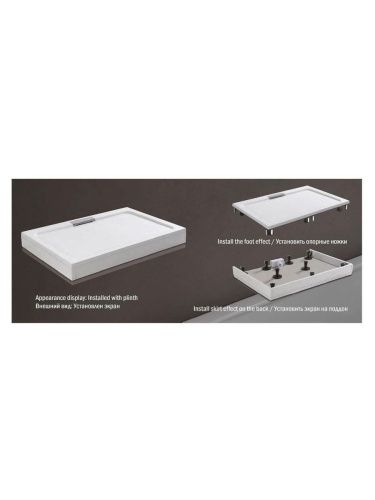 Душевой поддон из искусственного камня WeltWasser WW TR 10000004370 100х70 - фото 4