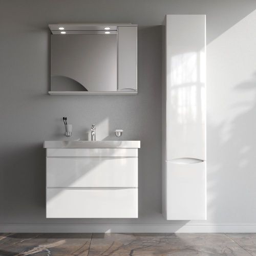 Тумба под раковину Am.Pm Like M80FHX0802WG 80х50 подвесная цвет белый - фото 5