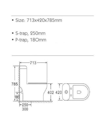 Унитаз-компакт напольный с бачком Stella Polar Бильбао SP-00001849 белый с сиденьем микролифт душевой смыв - фото 3